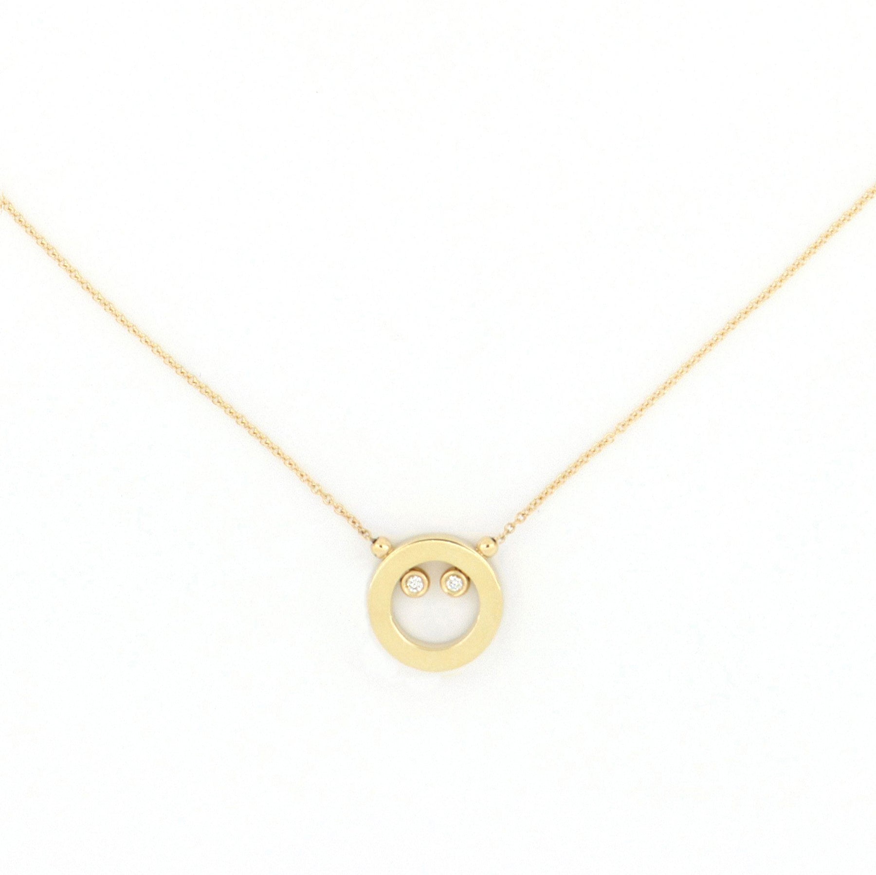 Video Essenza Necklace Polished Gold And Diamonds