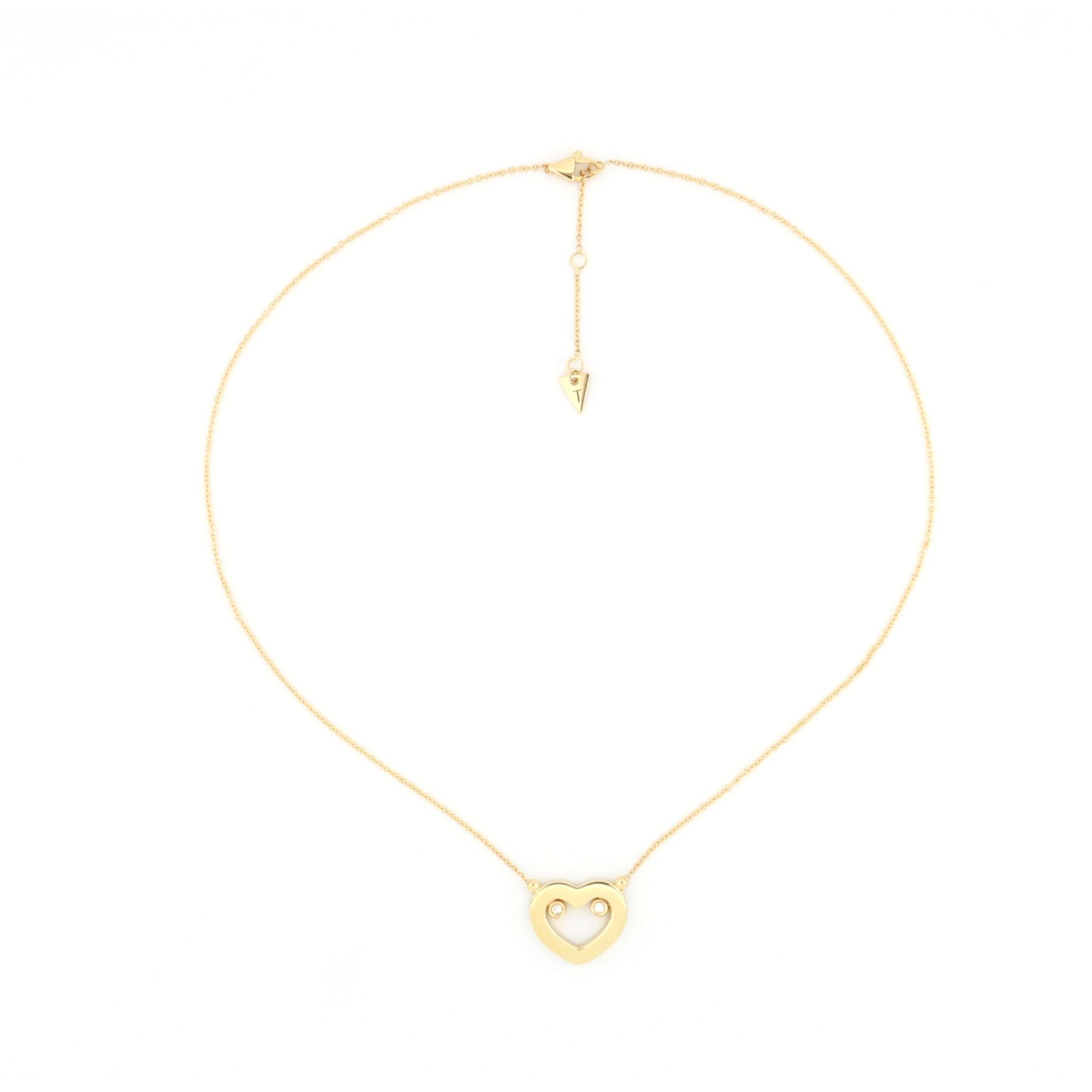 Armonia Necklace Polished Gold And Diamonds