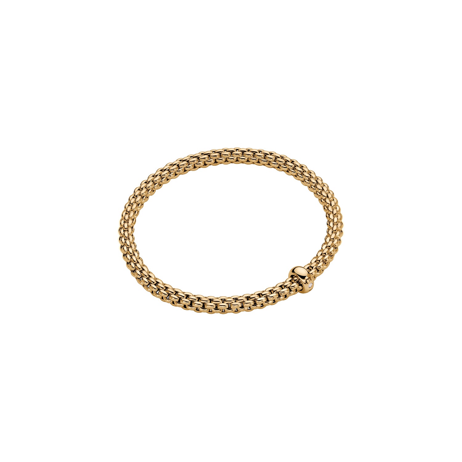 Yellow Gold Flex`It Solo Diamond Bracelet