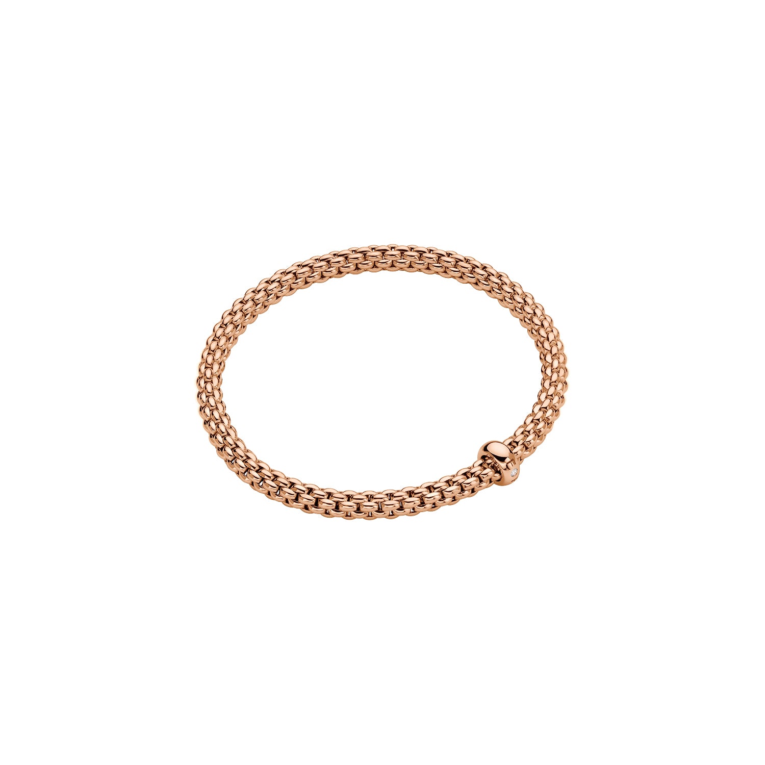 Rose Gold Flex`It Solo Diamond Bracelet