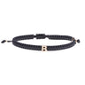 Concordia Black Bracelet with Letter B