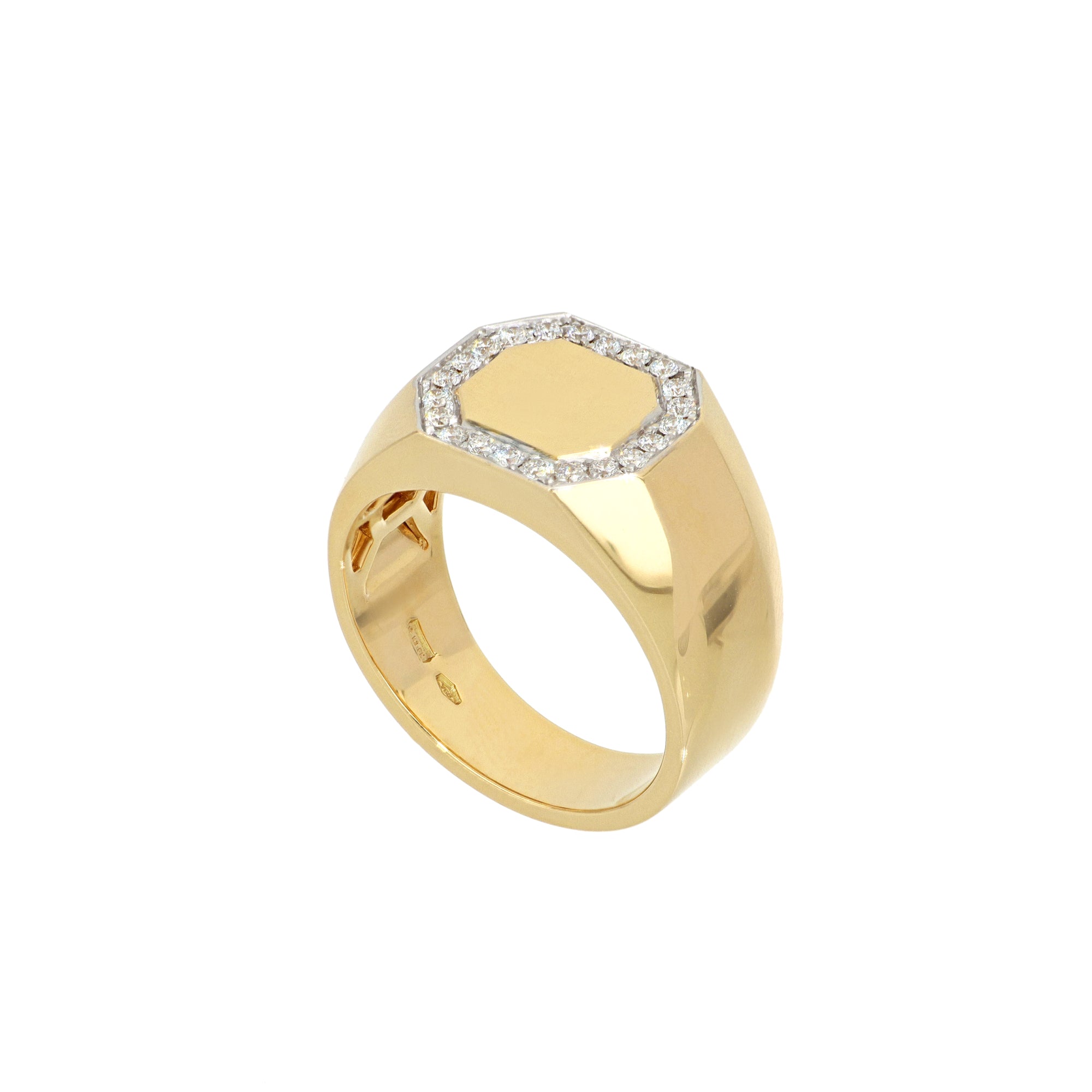 Yellow Gold Ring with Diamonds