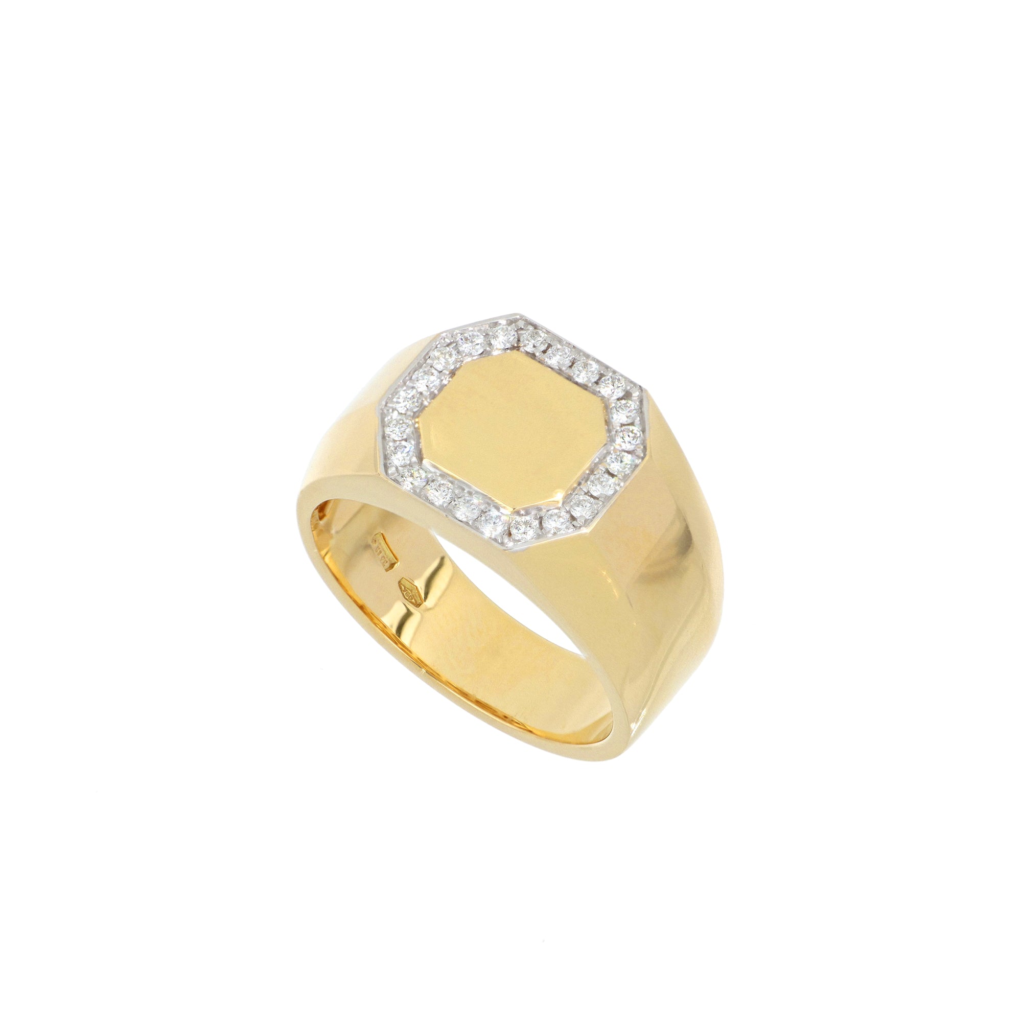 Yellow Gold Ring with Diamonds