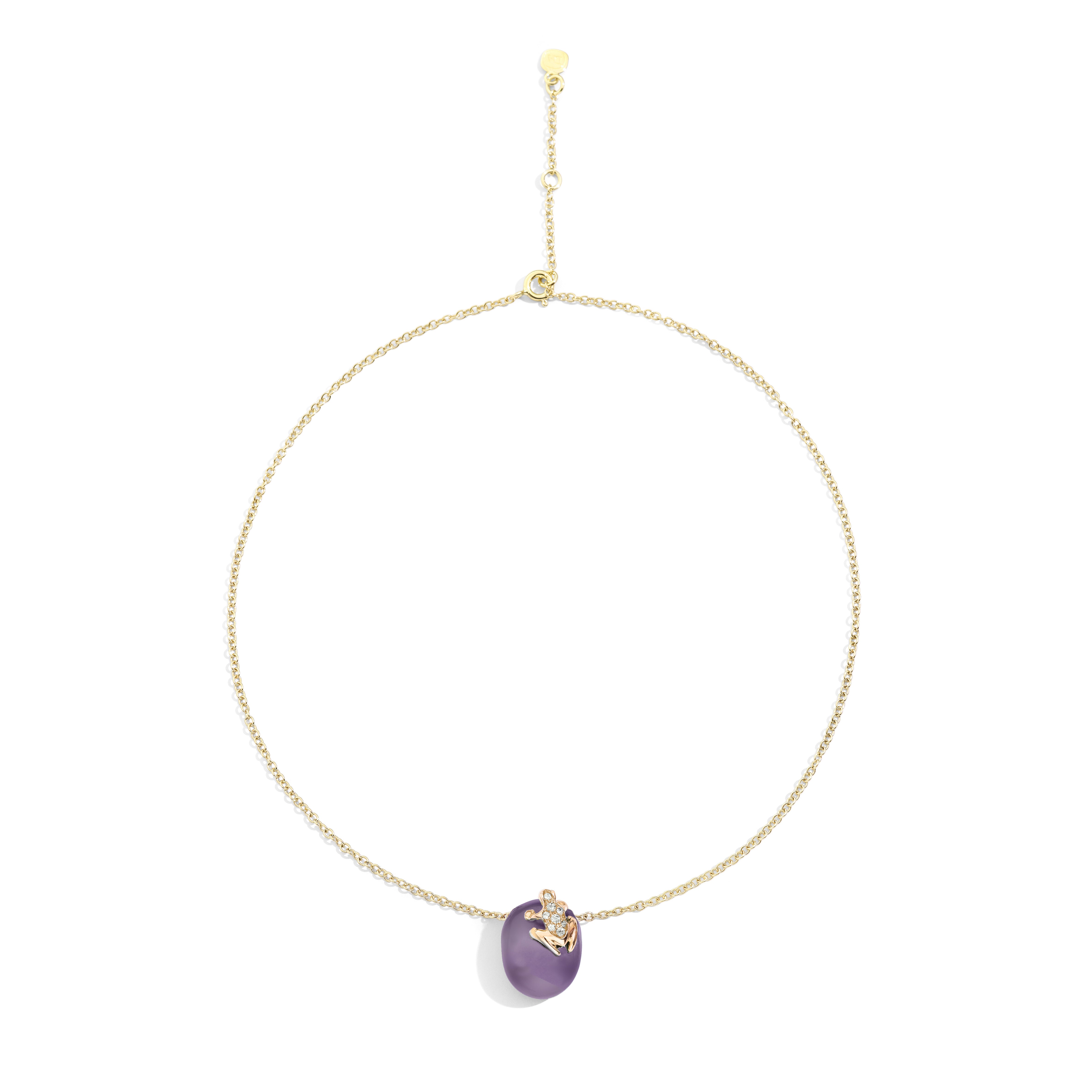 Purple Happy Frog Necklace - COI Exclusive