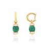 Le Carrousel Earrings Malachite and Diamonds