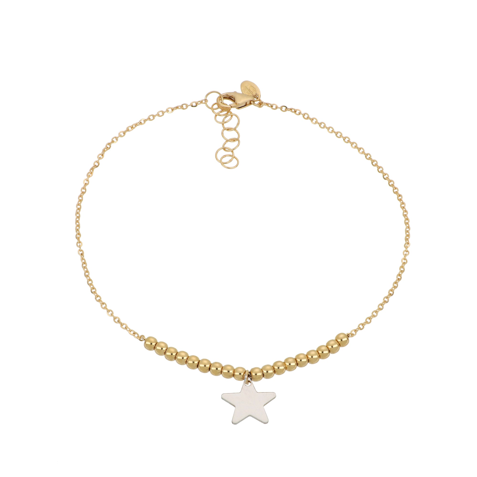 White Gold Star Bracelet