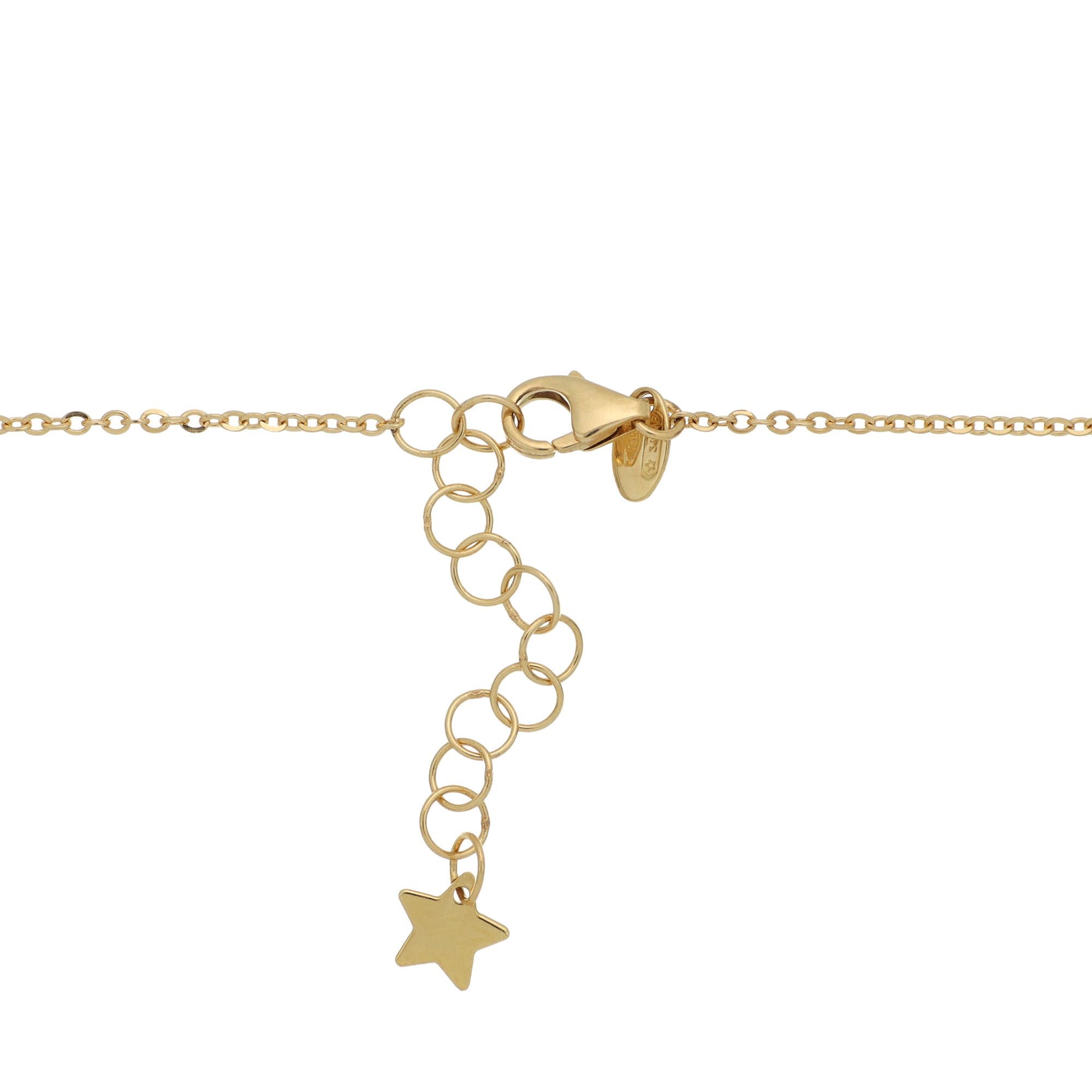 White Gold Star Necklace Clasp
