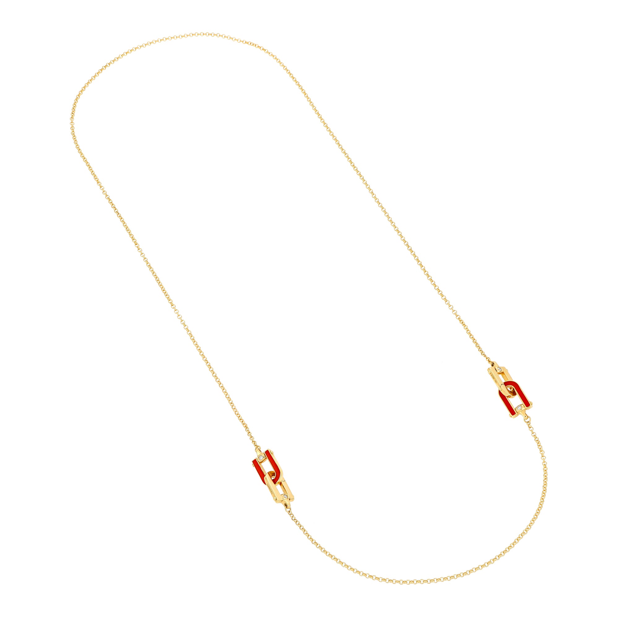 Legami Long Necklace Red Enamel