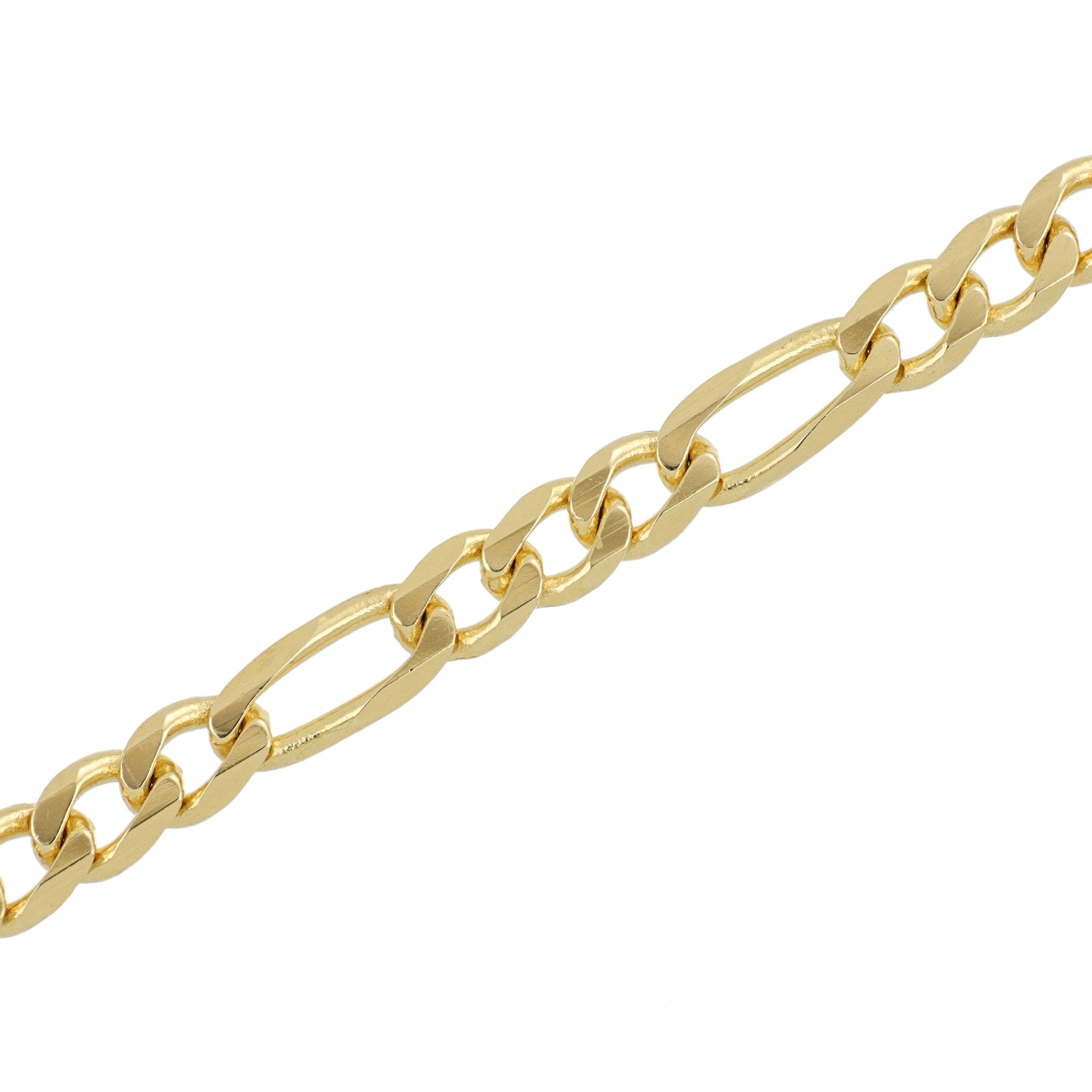 Yellow Gold Figaro Link Bracelet