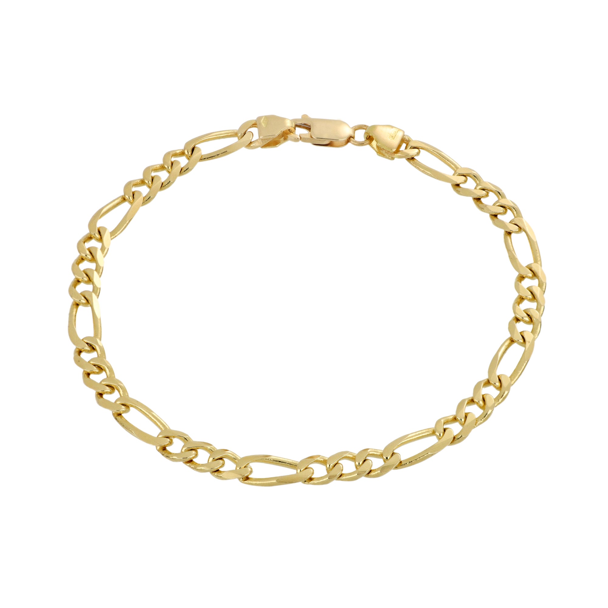 Yellow Gold Figaro Link Bracelet