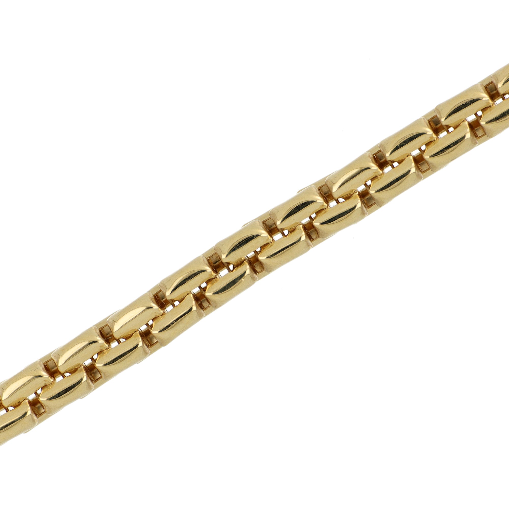 Yellow Gold Round Link Bracelet