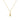 Horn Hand Necklace in Yellow Gold