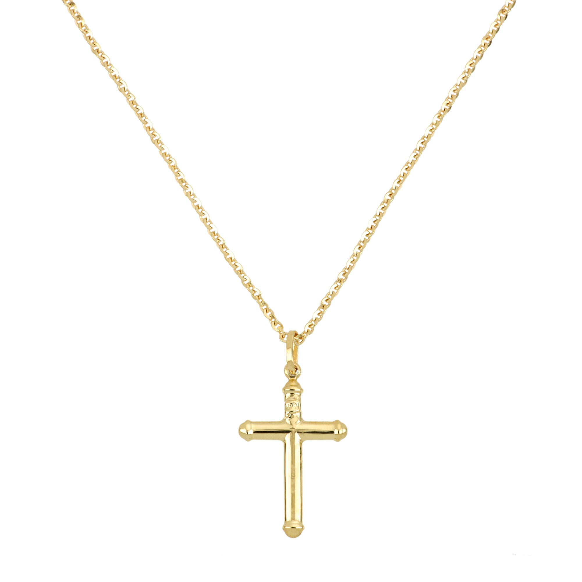 Cross Necklace in Yellow Gold