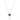 White Gold Necklace With Rubies And Diamonds