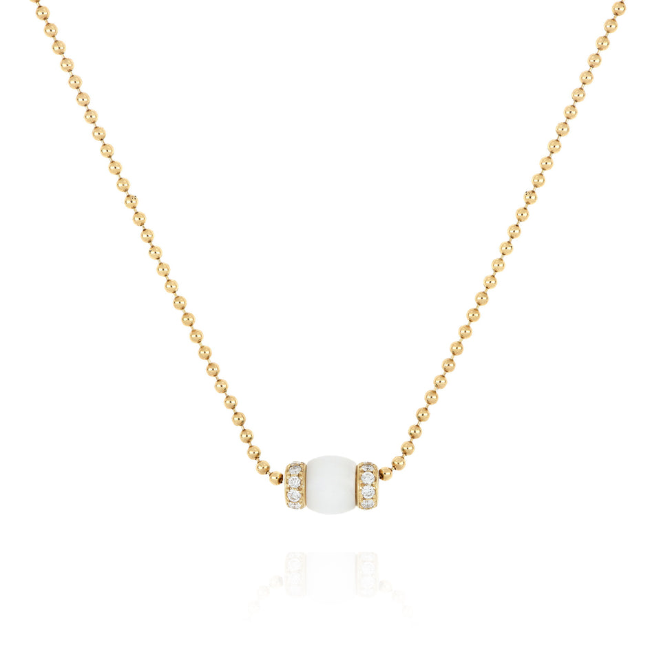 Video - Le Carrousel Necklace Howlite and Diamonds