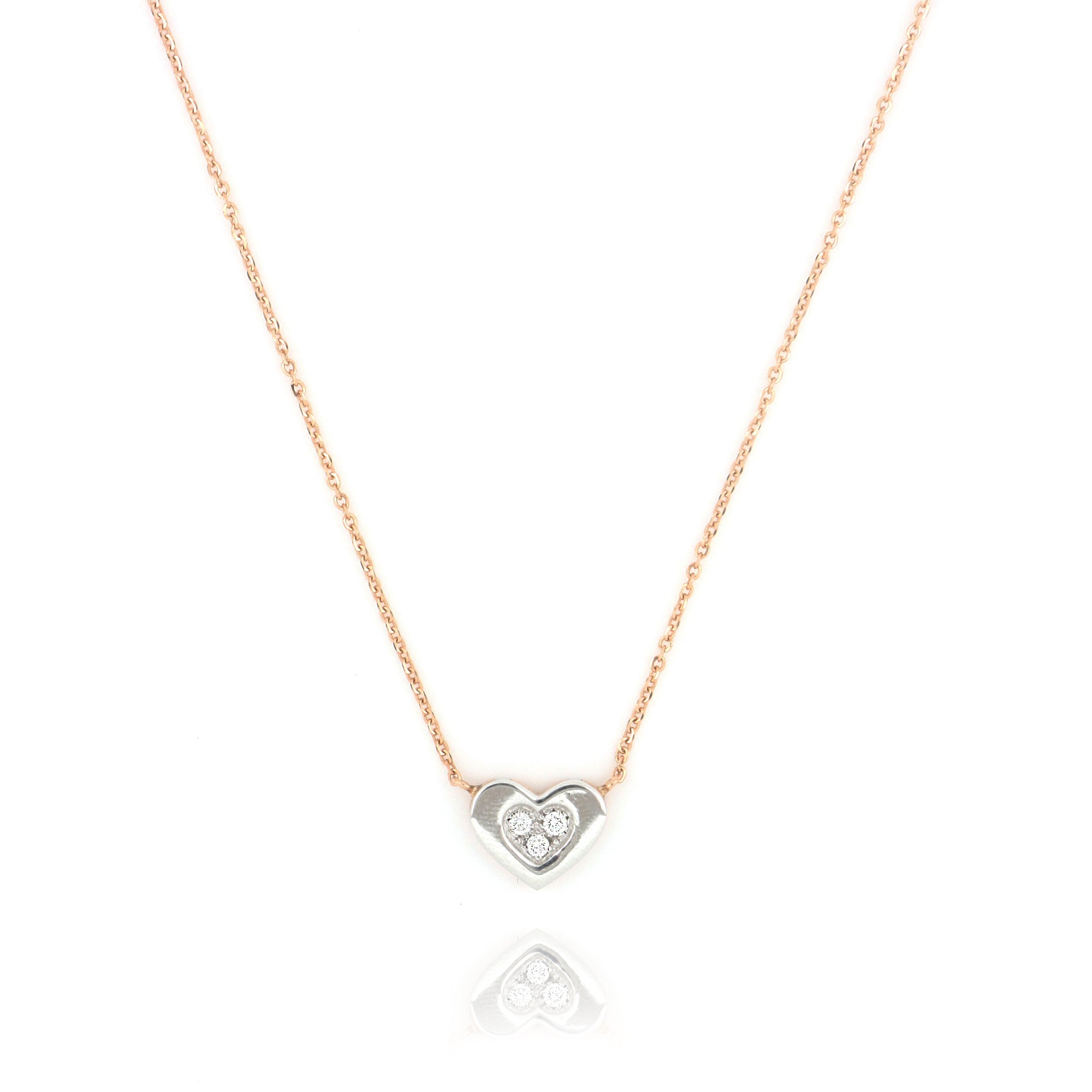 Le Secret Necklace With Heart of Diamonds