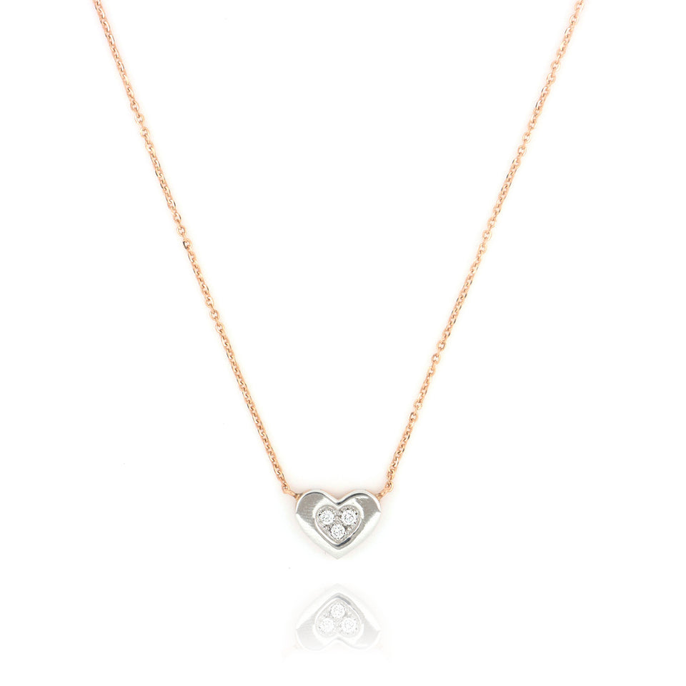 Le Secret Necklace With Heart of Diamonds