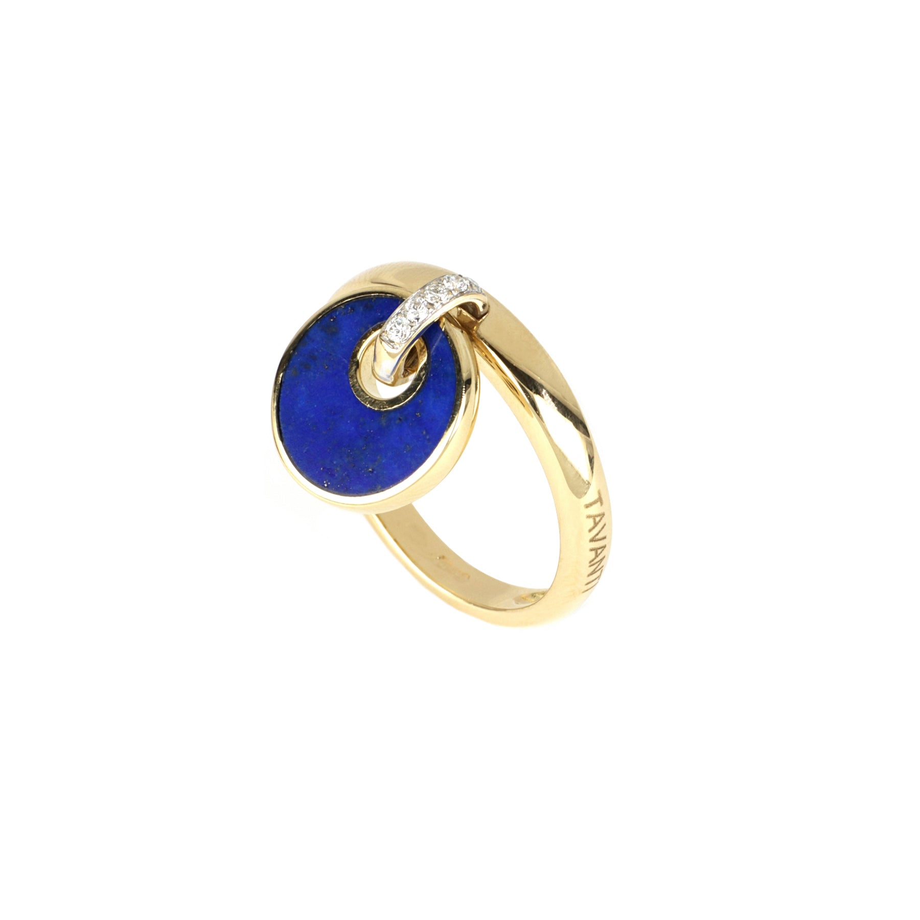 Video Giove Charm Ring Lapis lazuli And Diamonds