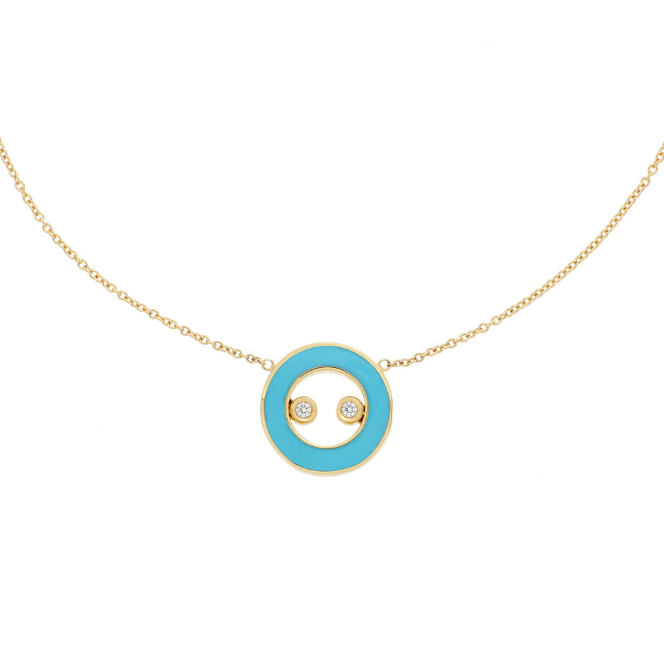 Video Essenza Necklace Turquoise And Diamonds