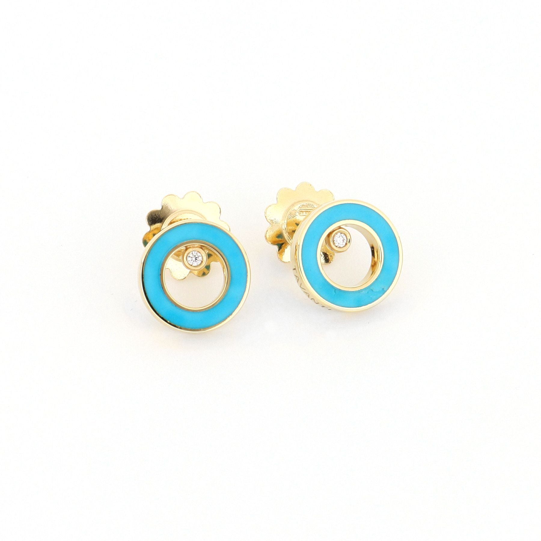 Video Essenza Earrings Turquoise And Diamonds