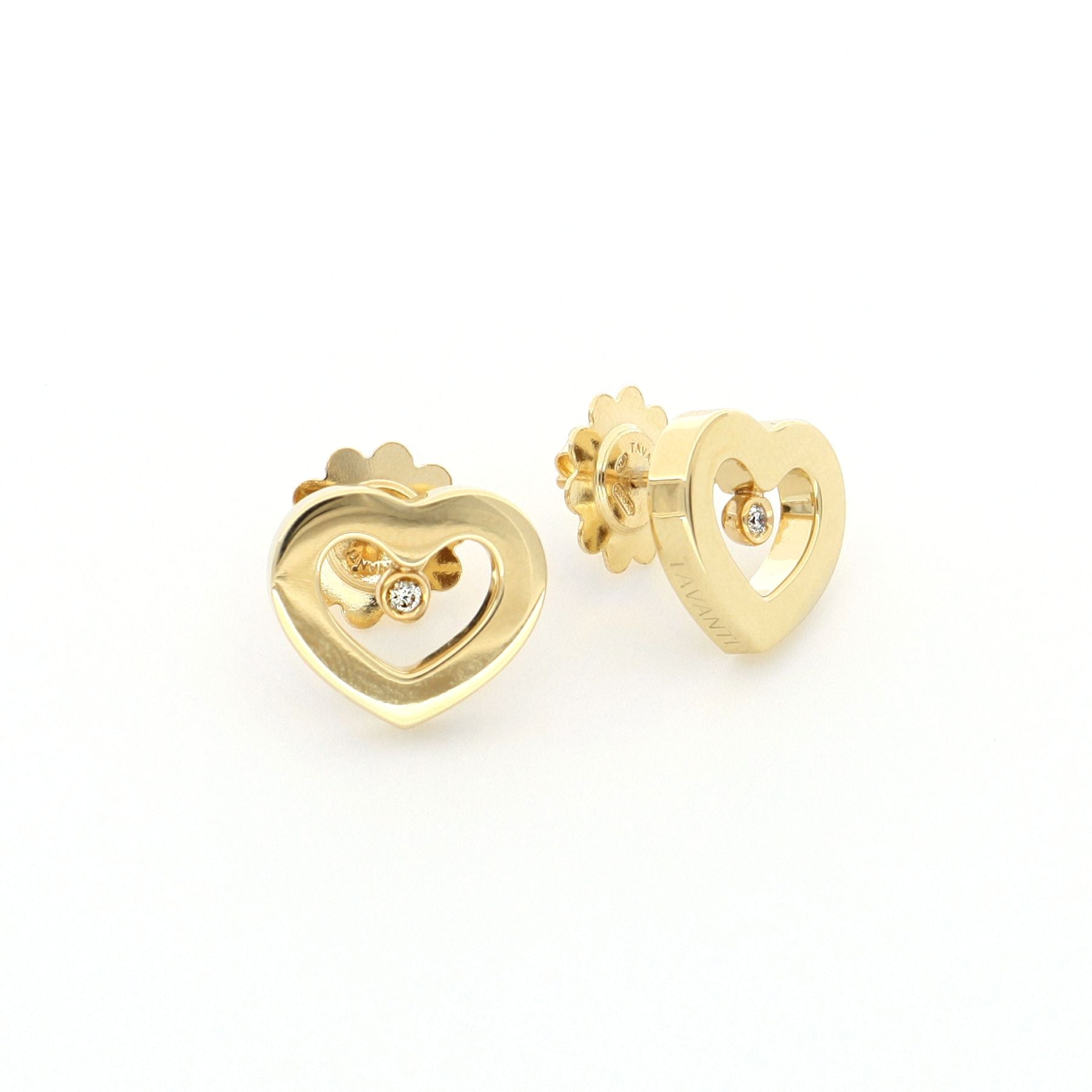 Video Armonia Earrings Polished Gold And Diamonds
