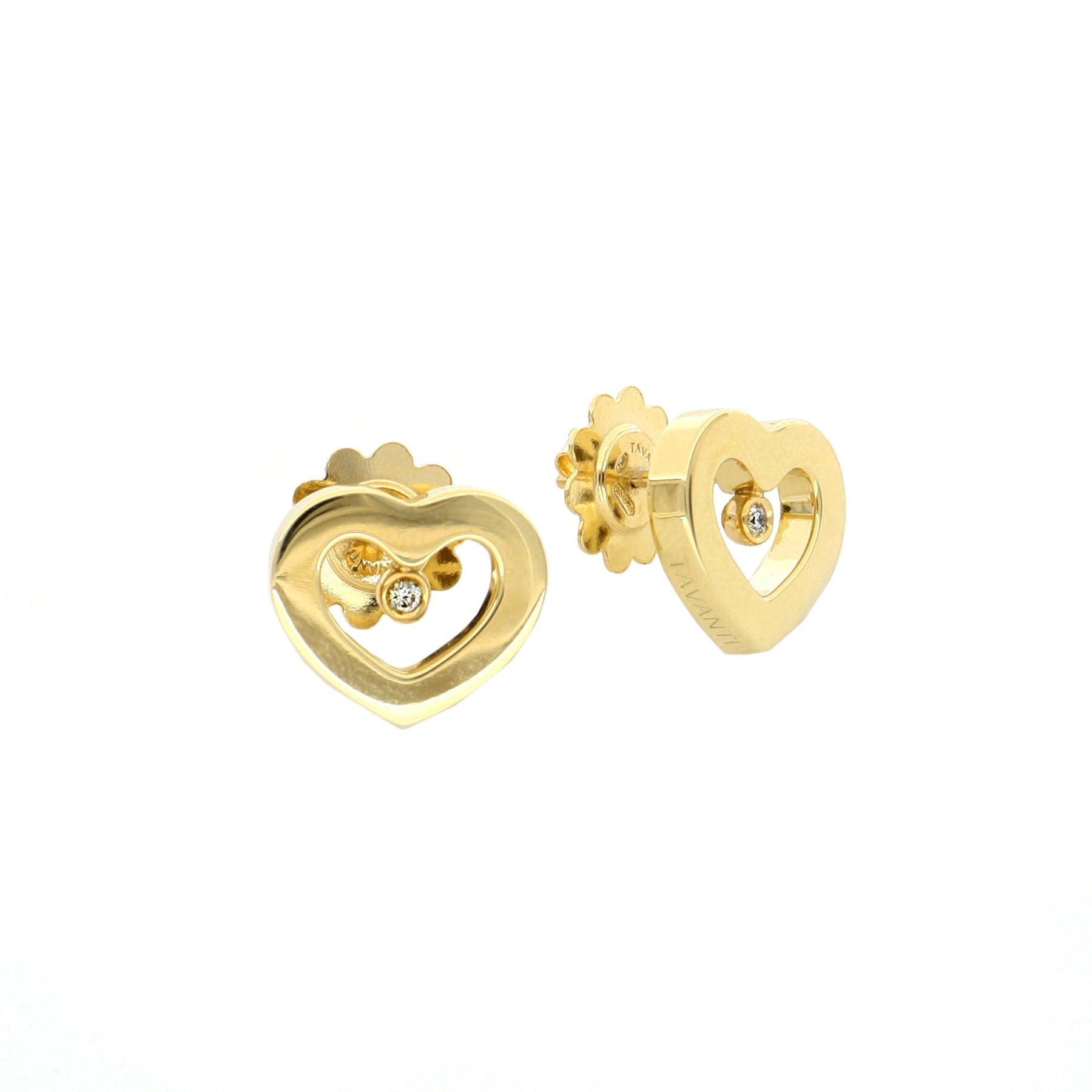 Video Armonia Earrings Polished Gold And Diamonds