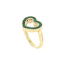 Armonia Ring Malachite and Diamonds