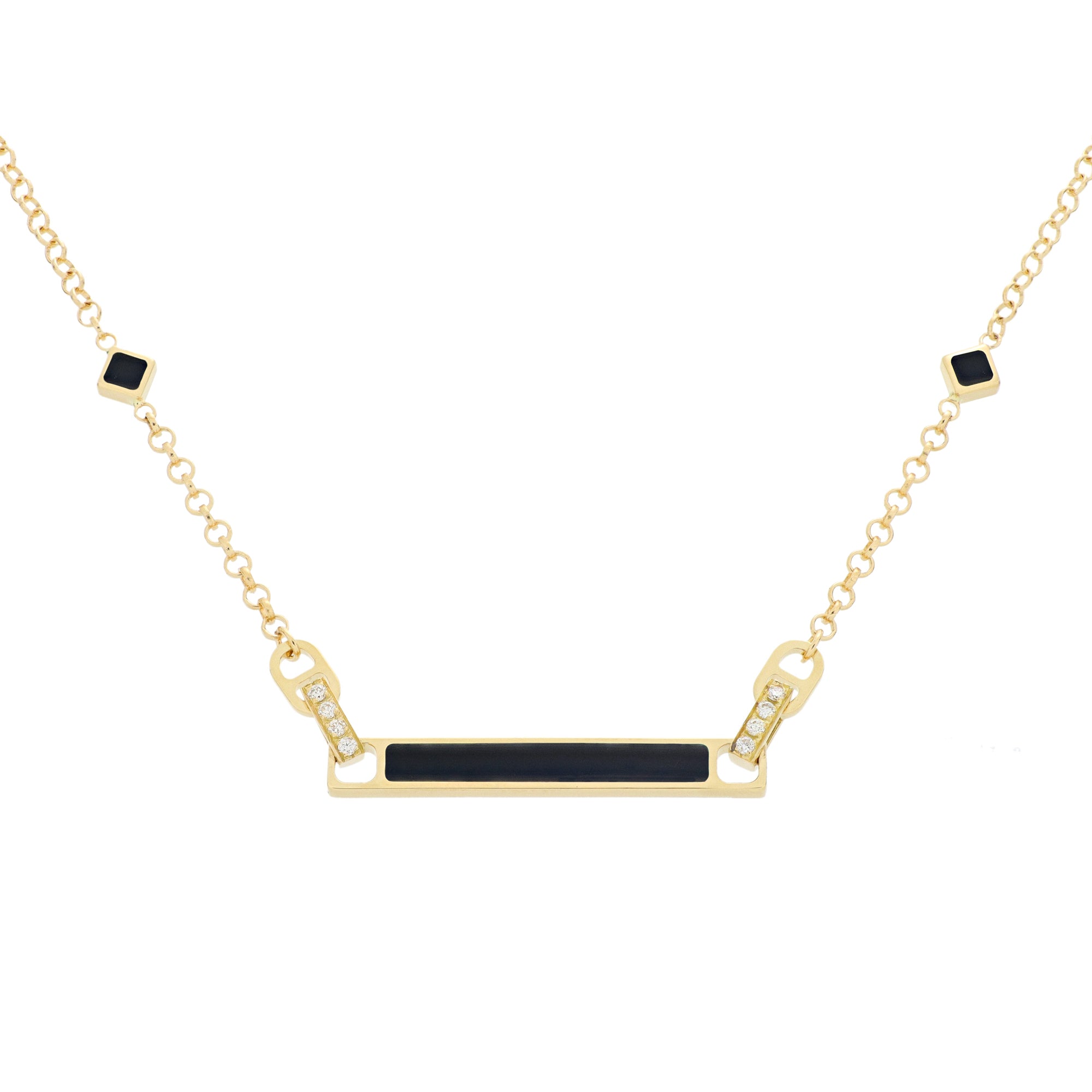 Video Unica Necklace Onyx and Diamonds