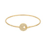 Video Giove Bangle Yellow Gold Diamonds Pavé