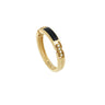 Ring Unica Ring Onyx and Diamonds