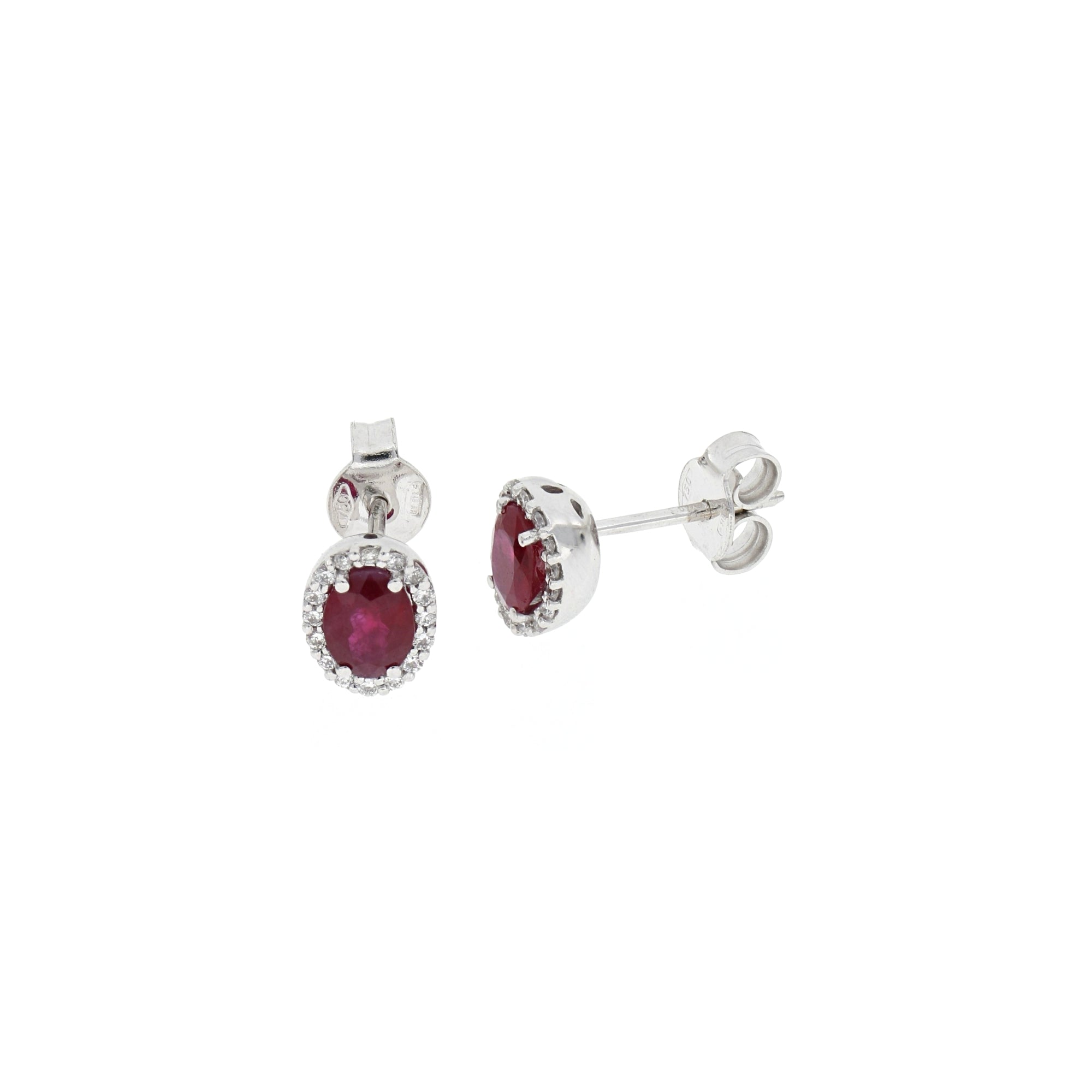 Earrings With Diamonds And Rubies (1.03)