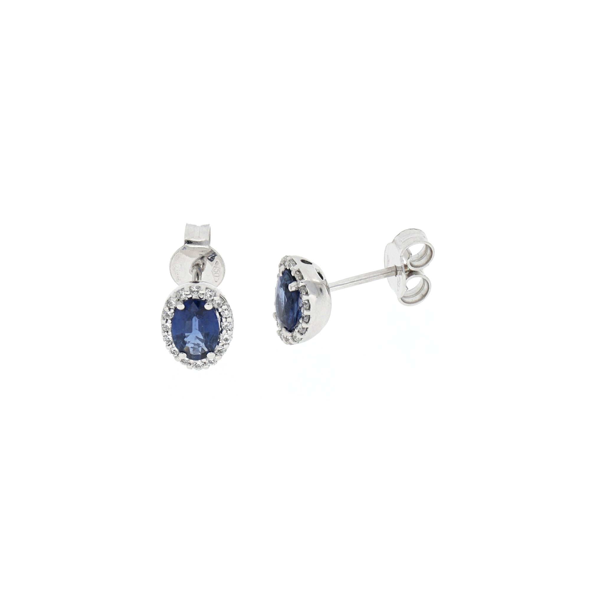 Earrings With Diamonds And Sapphires (1.16)