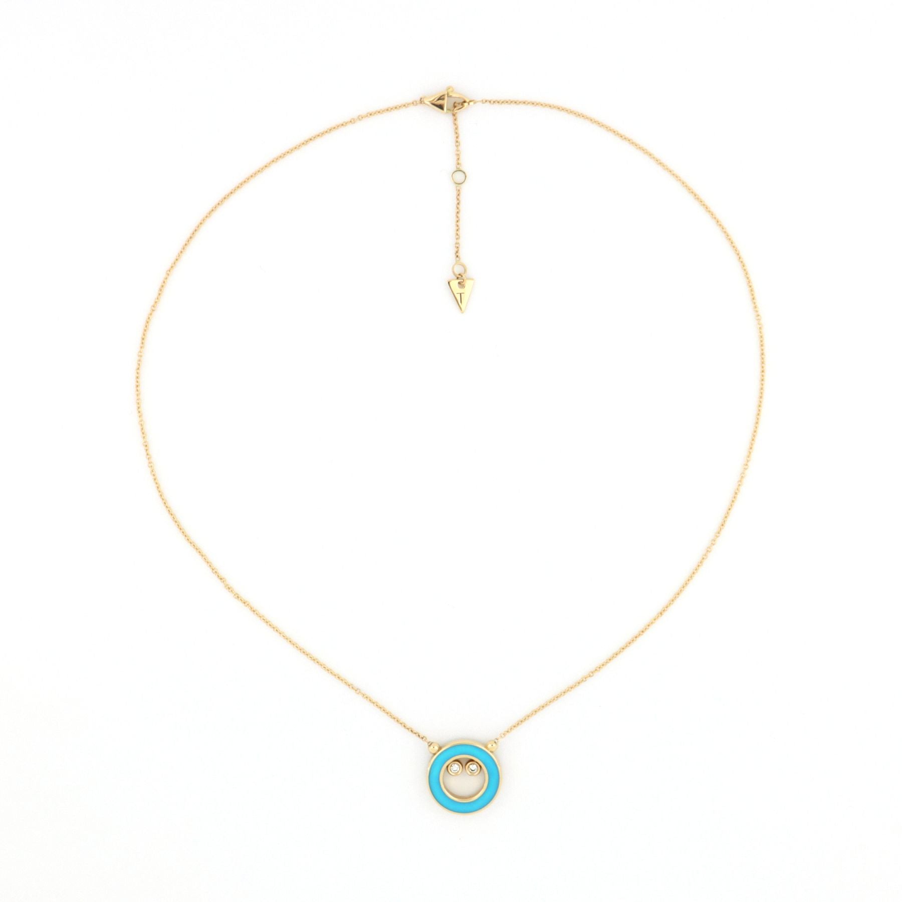 Essenza Necklace Turquoise And Diamonds