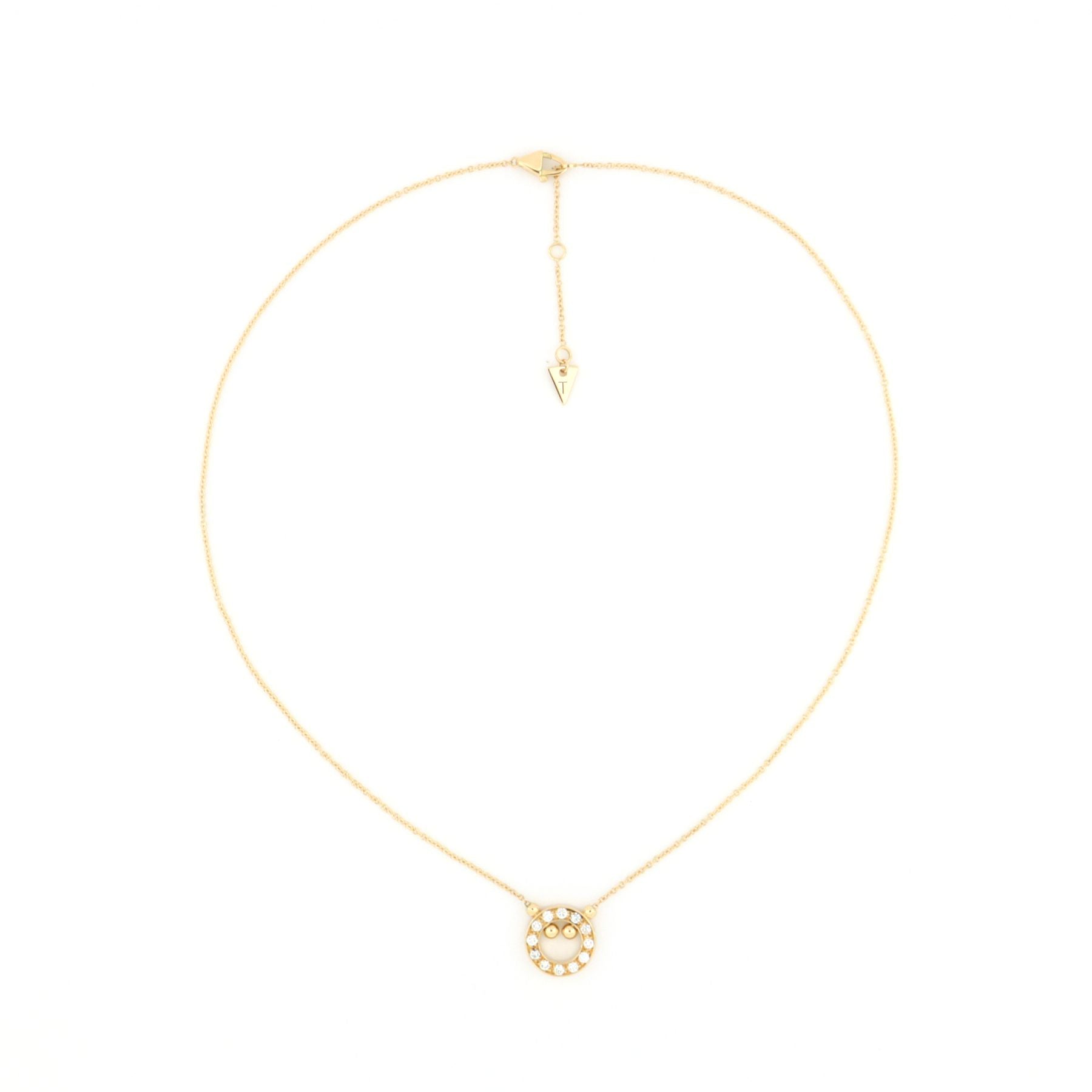 Essenza Necklace With Diamonds Pavè