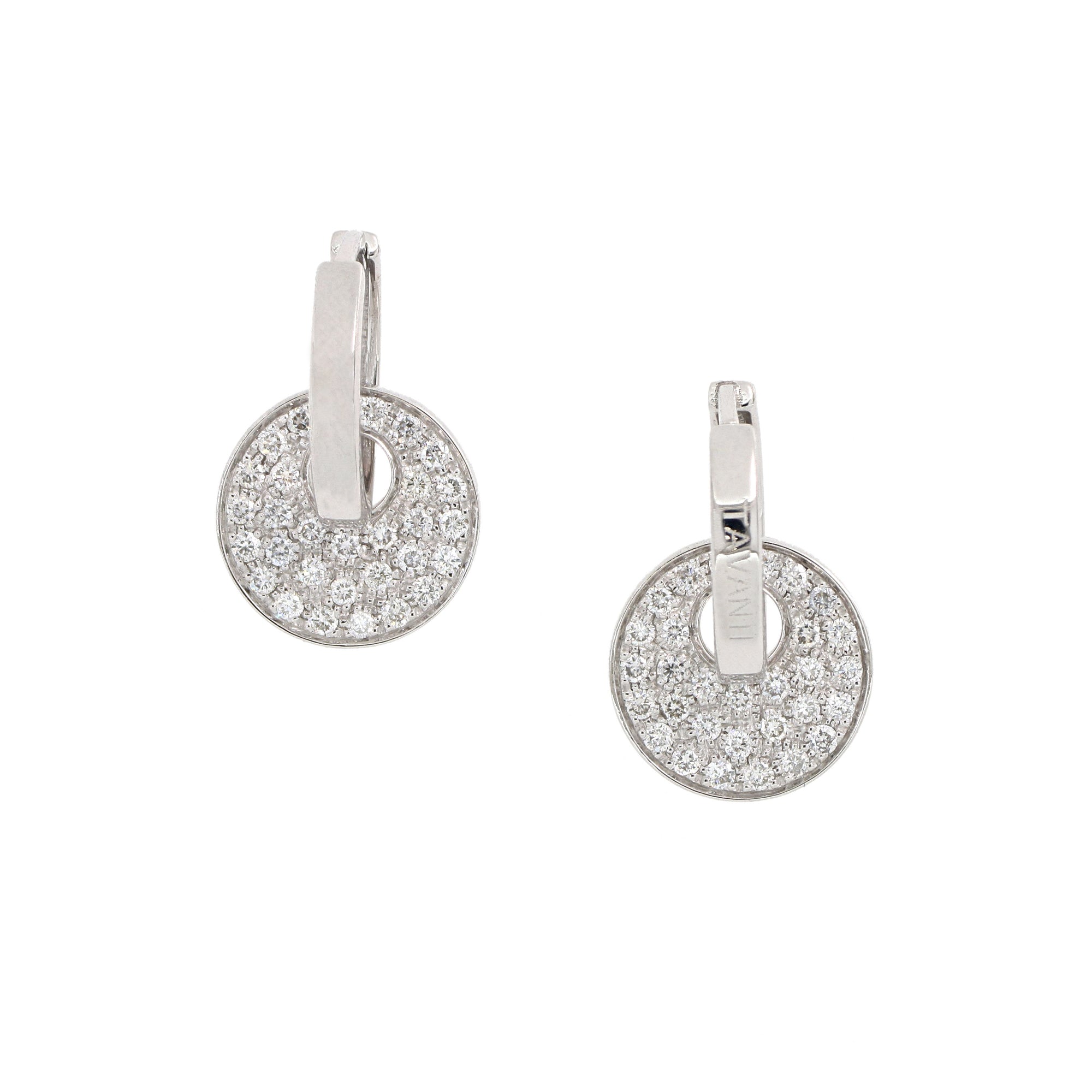 Giove Earrings White Gold and Diamonds Pavé